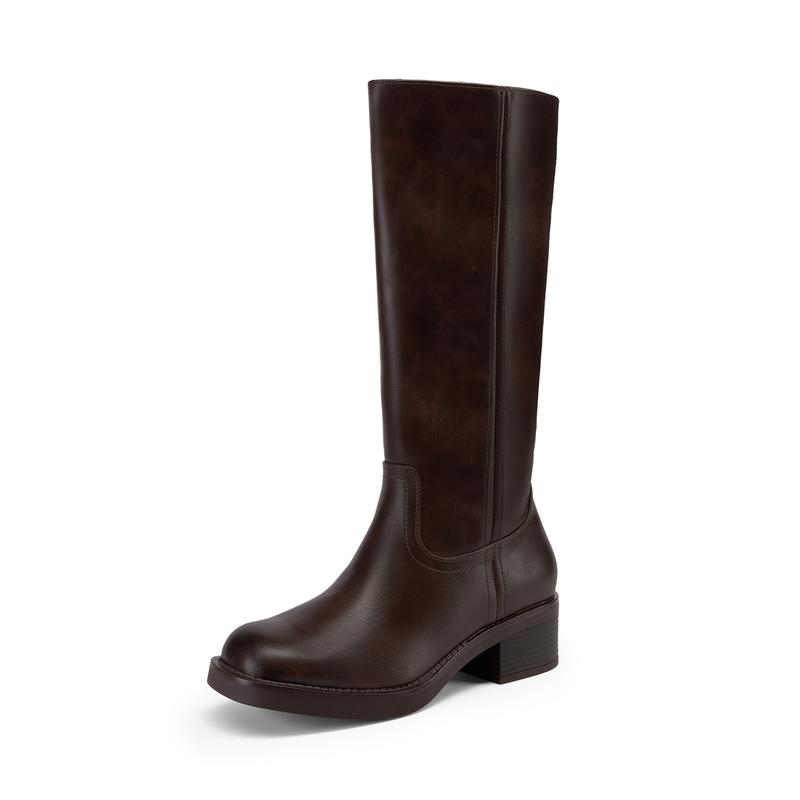 Comfortable Side Zipper Riding Tall Boots For Women