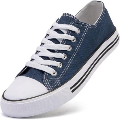 Solid Color Canvas Lace Up Shoes For Men - The Boston Boots
