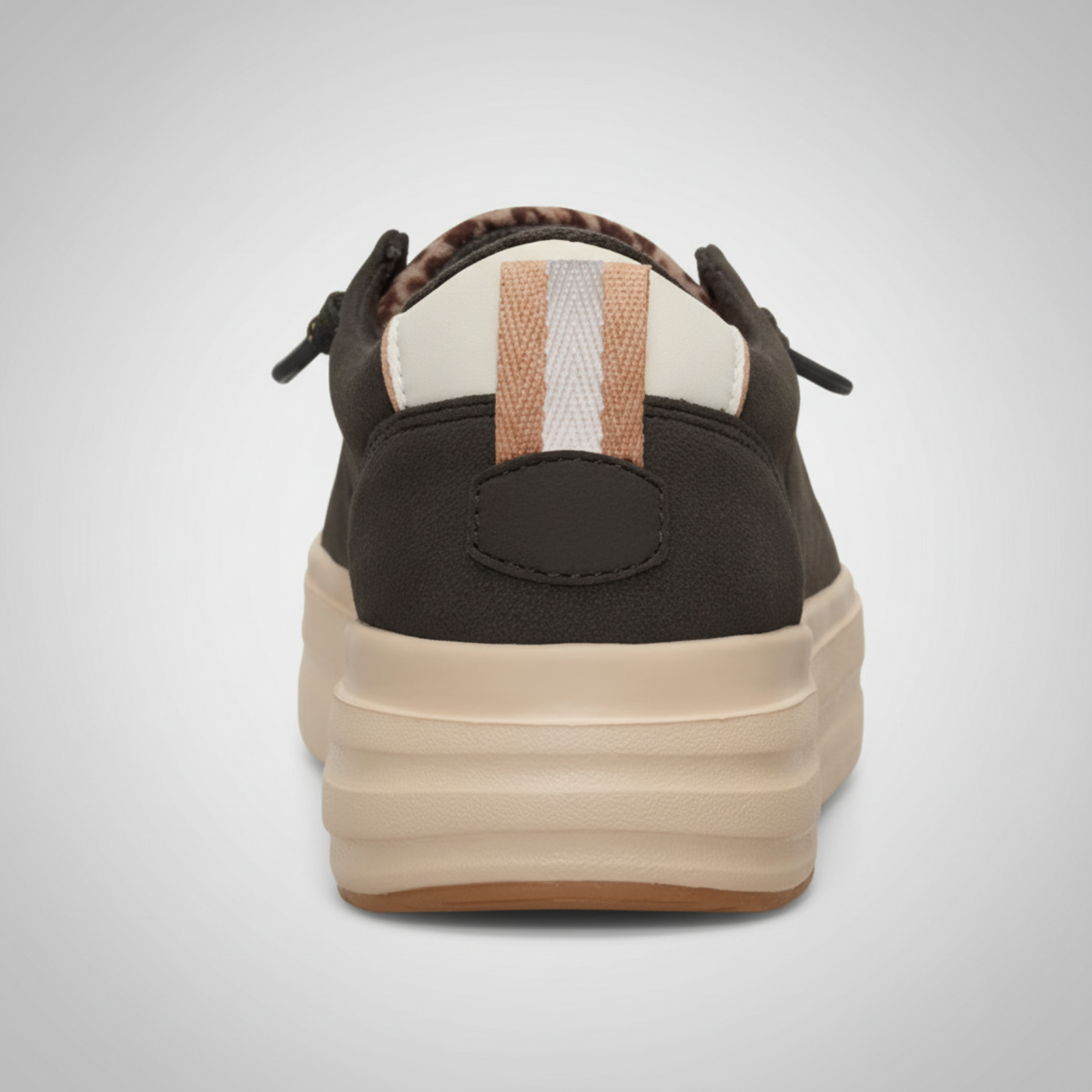 Animal Print Platform Slip On Casual Shoes For Women