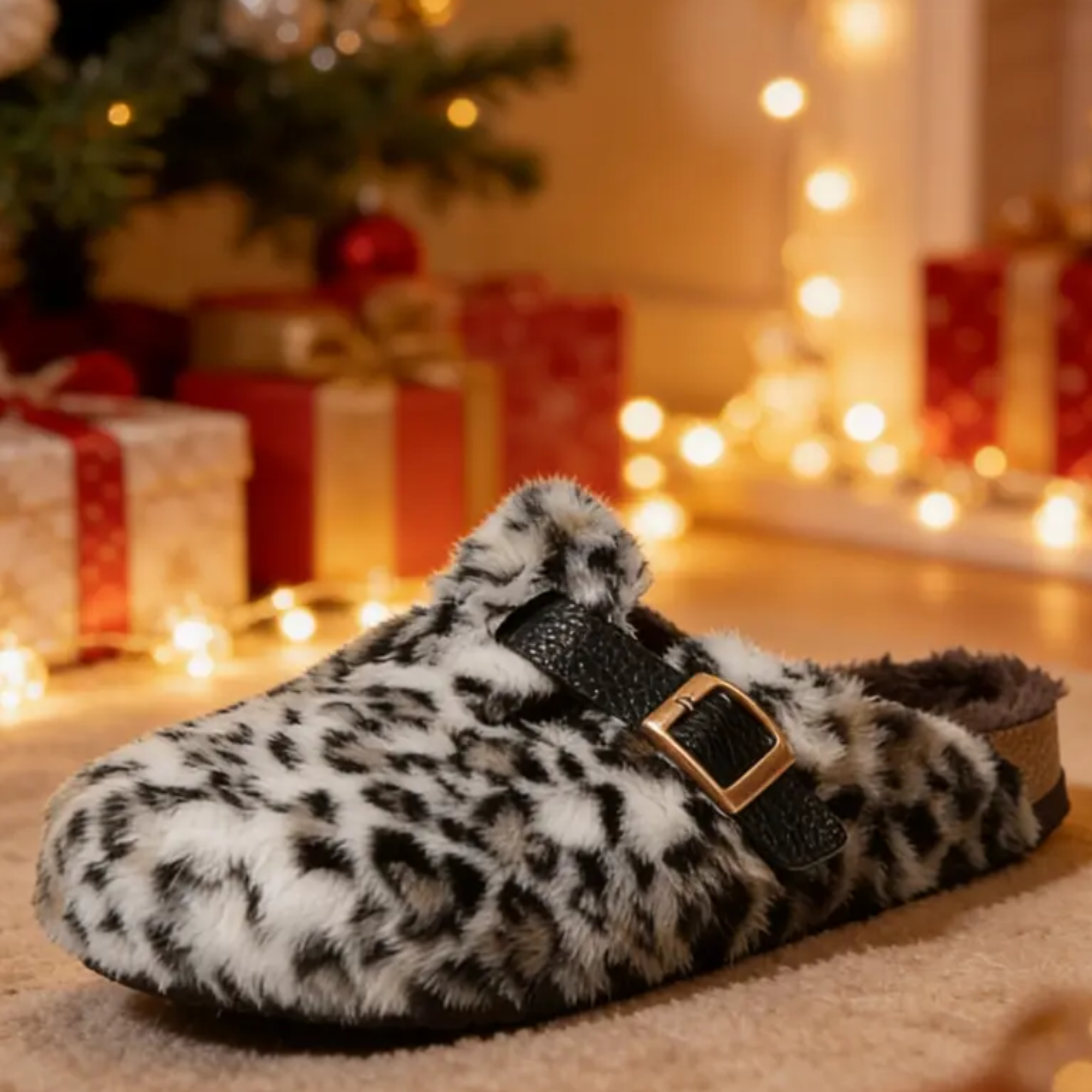 High Quality Faux Fur Warm Slippers For Men And Women