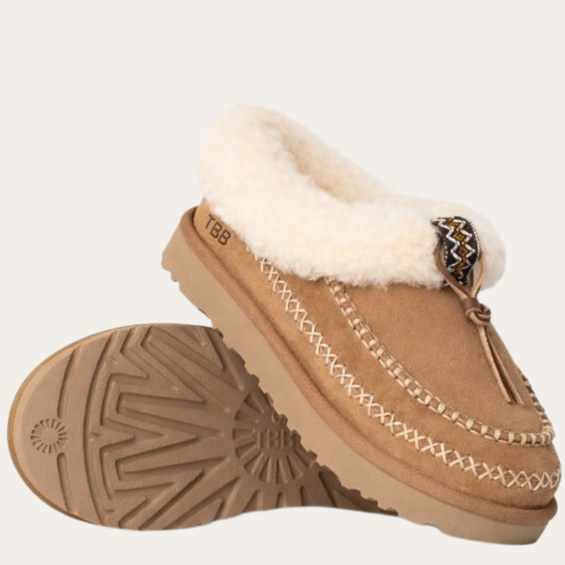 Tasman Alpine Suede Platform Slip On Slipper