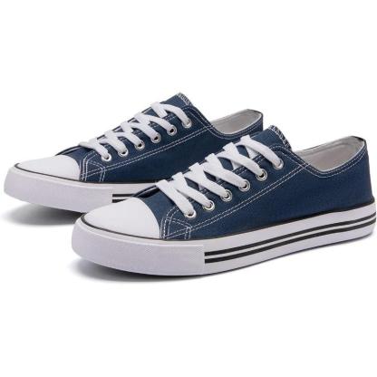 Solid Color Canvas Lace Up Shoes For Men - The Boston Boots
