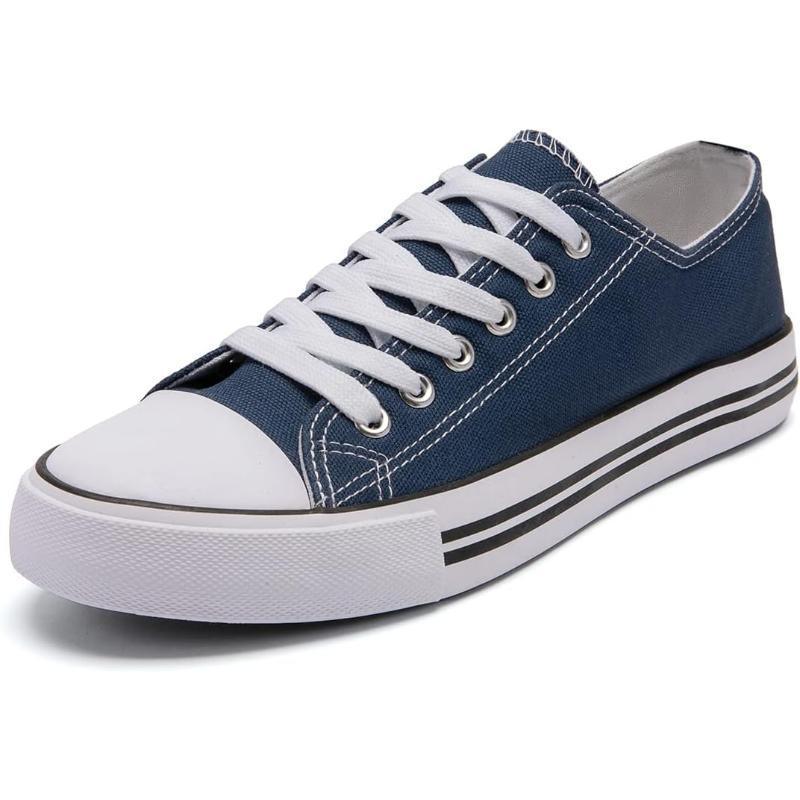 Solid Color Canvas Lace Up Shoes For Men - The Boston Boots