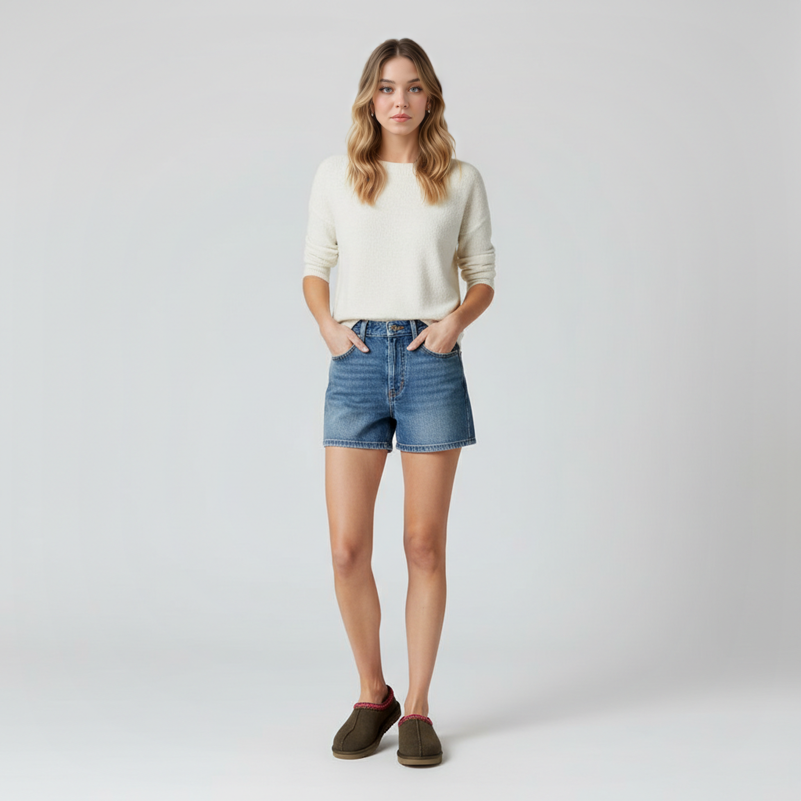 Tasman II Suede Slip On Platform Slipper