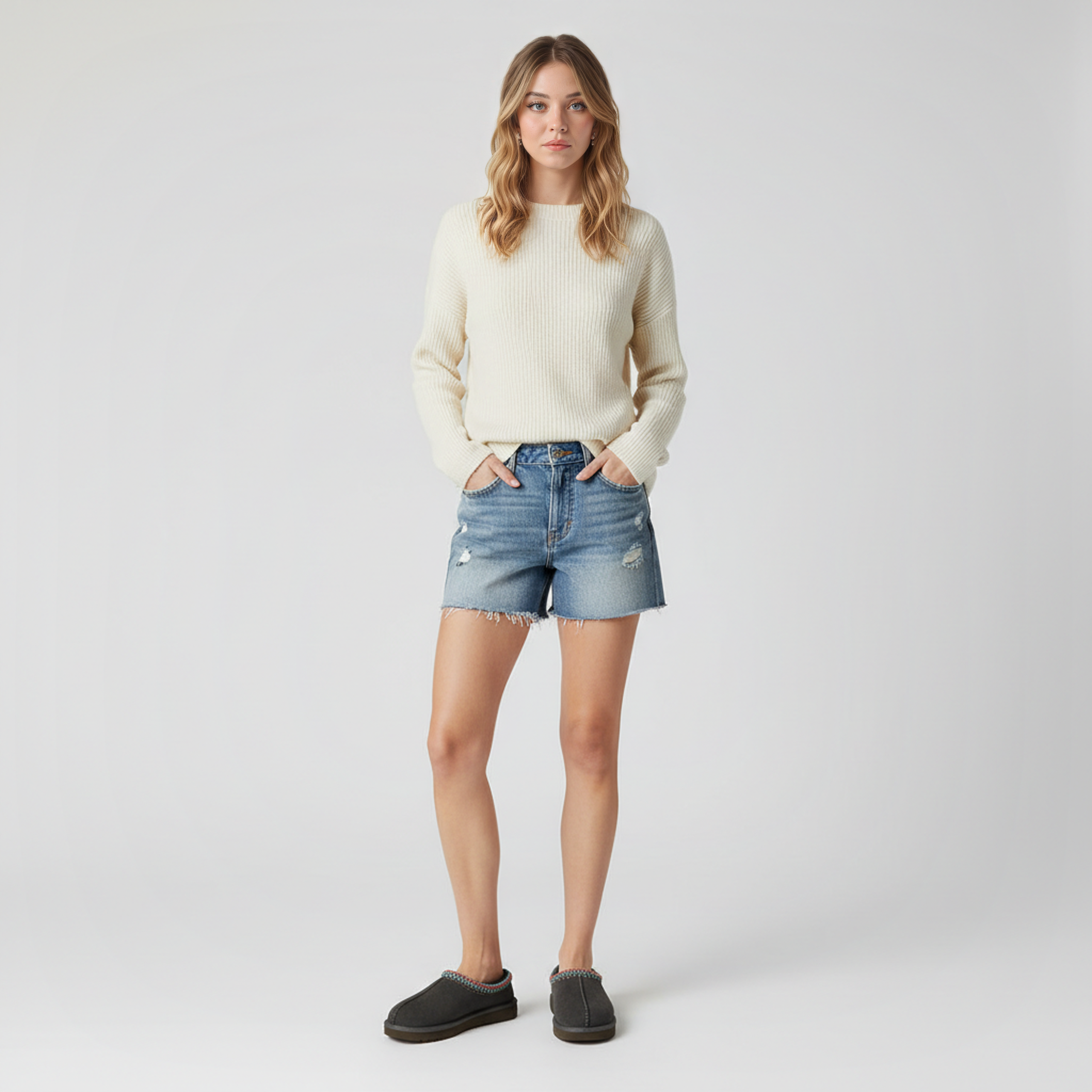 Tasman II Suede Slip On Platform Slipper