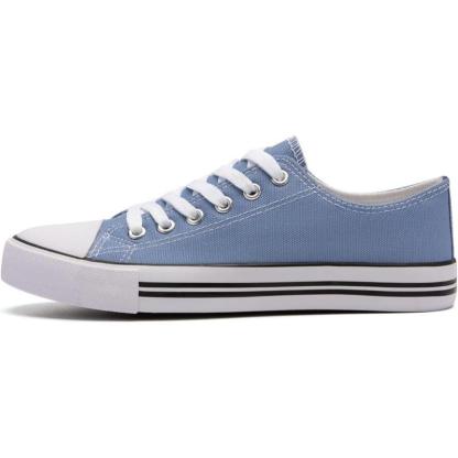 Mono Canvas Sneakers With Lace Up Detail - The Boston Boots