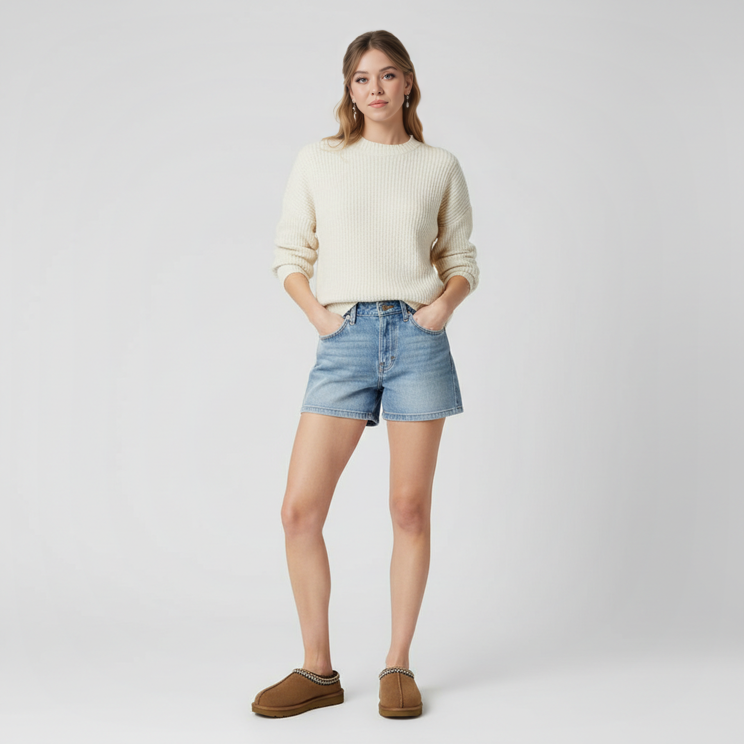 Tasman II Suede Slip On Platform Slipper