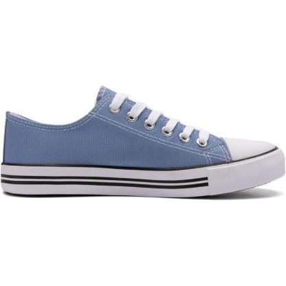 Mono Canvas Sneakers With Lace Up Detail - The Boston Boots
