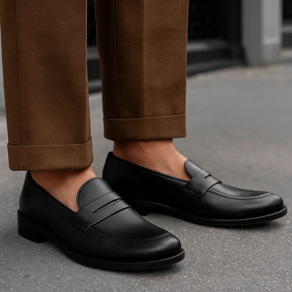 Full Grain Leather Loafers-The Boston Boots