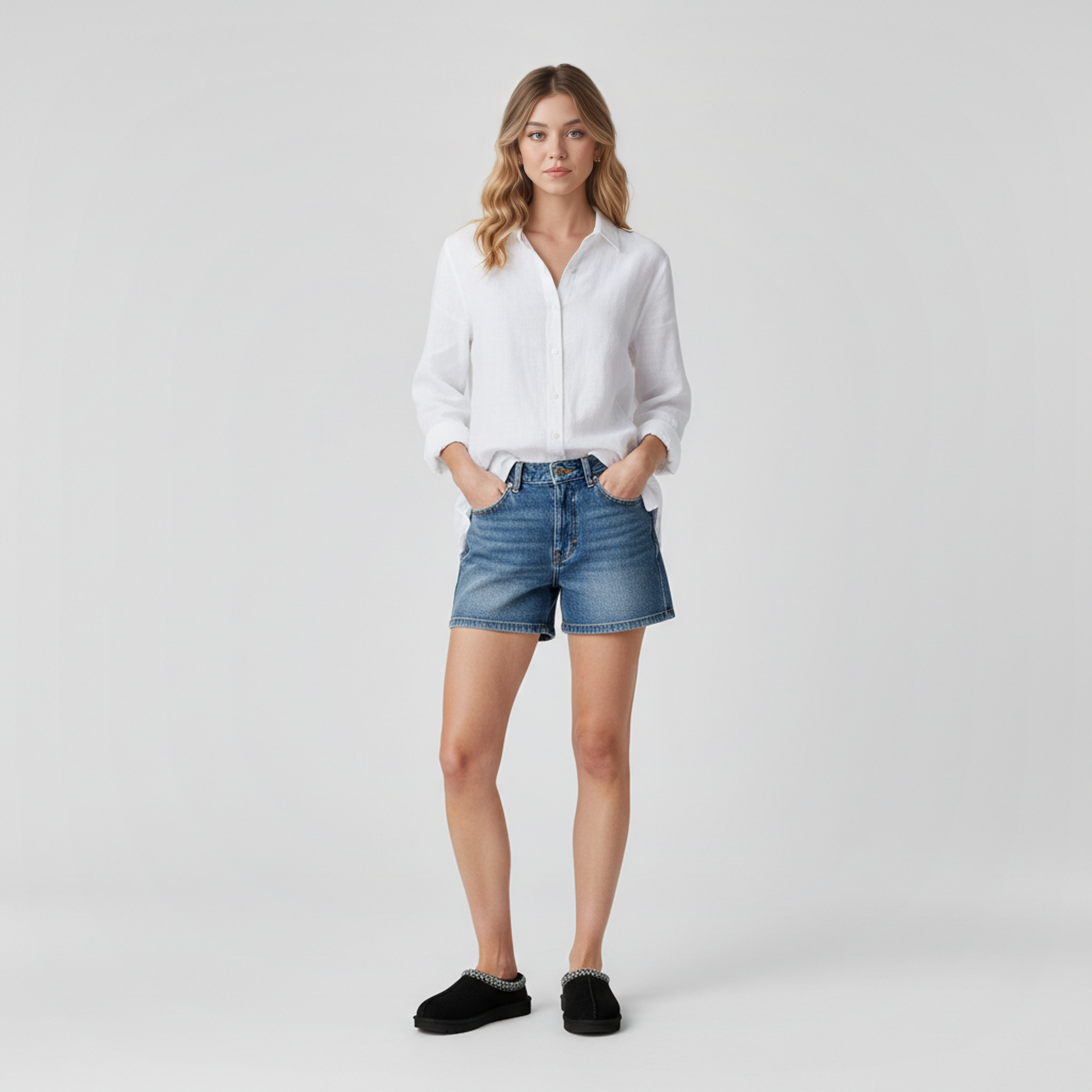 Tasman II Suede Slip On Platform Slipper