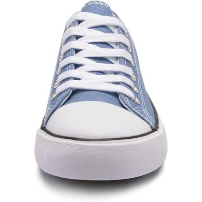 Mono Canvas Sneakers With Lace Up Detail - The Boston Boots