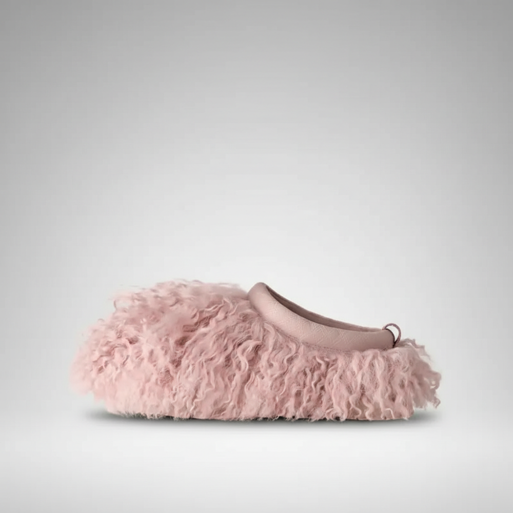 Tazz Fluff Momma Platform Sheepskin Slipper