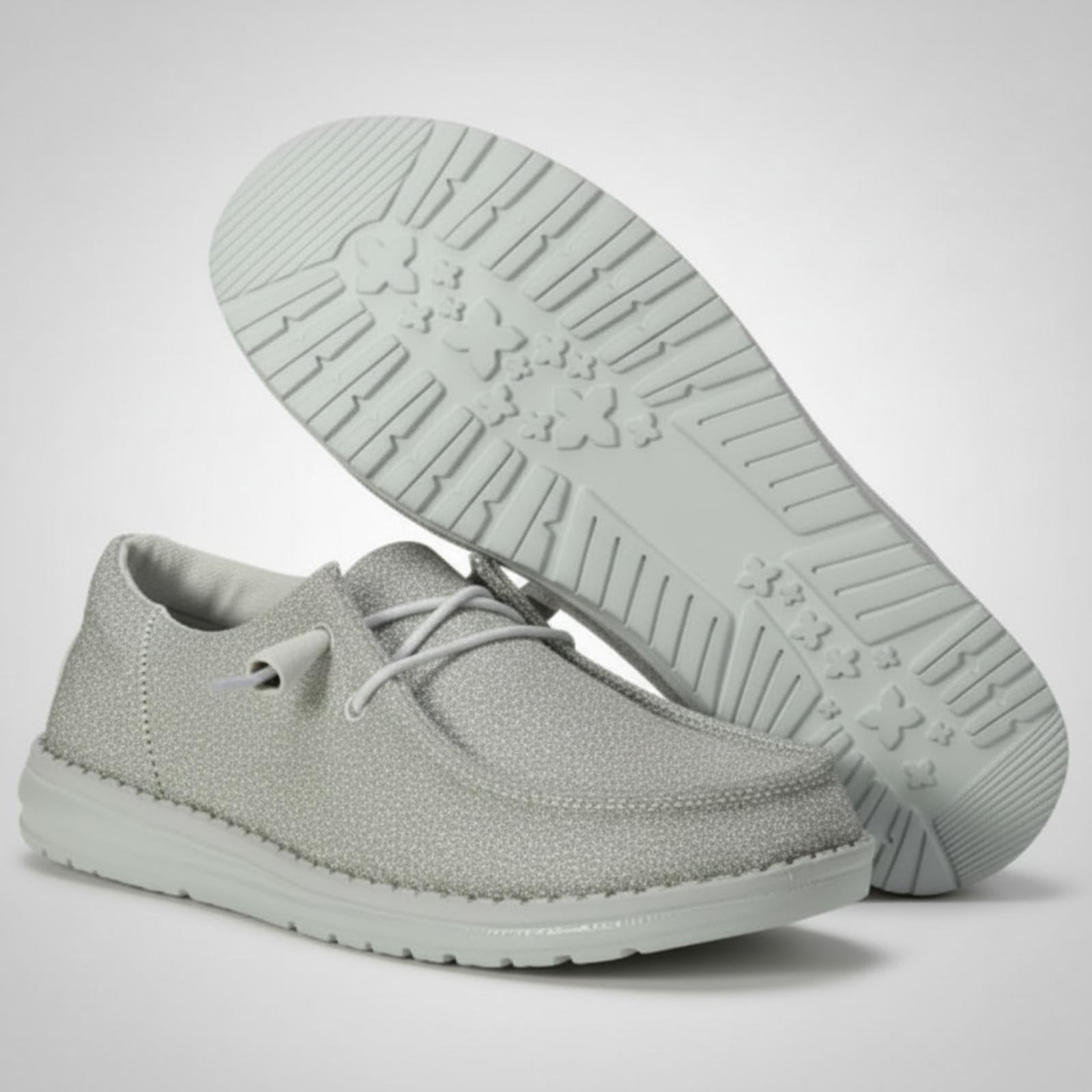 Sparkle Knit Slip On Casual Comfort Shoes For Women