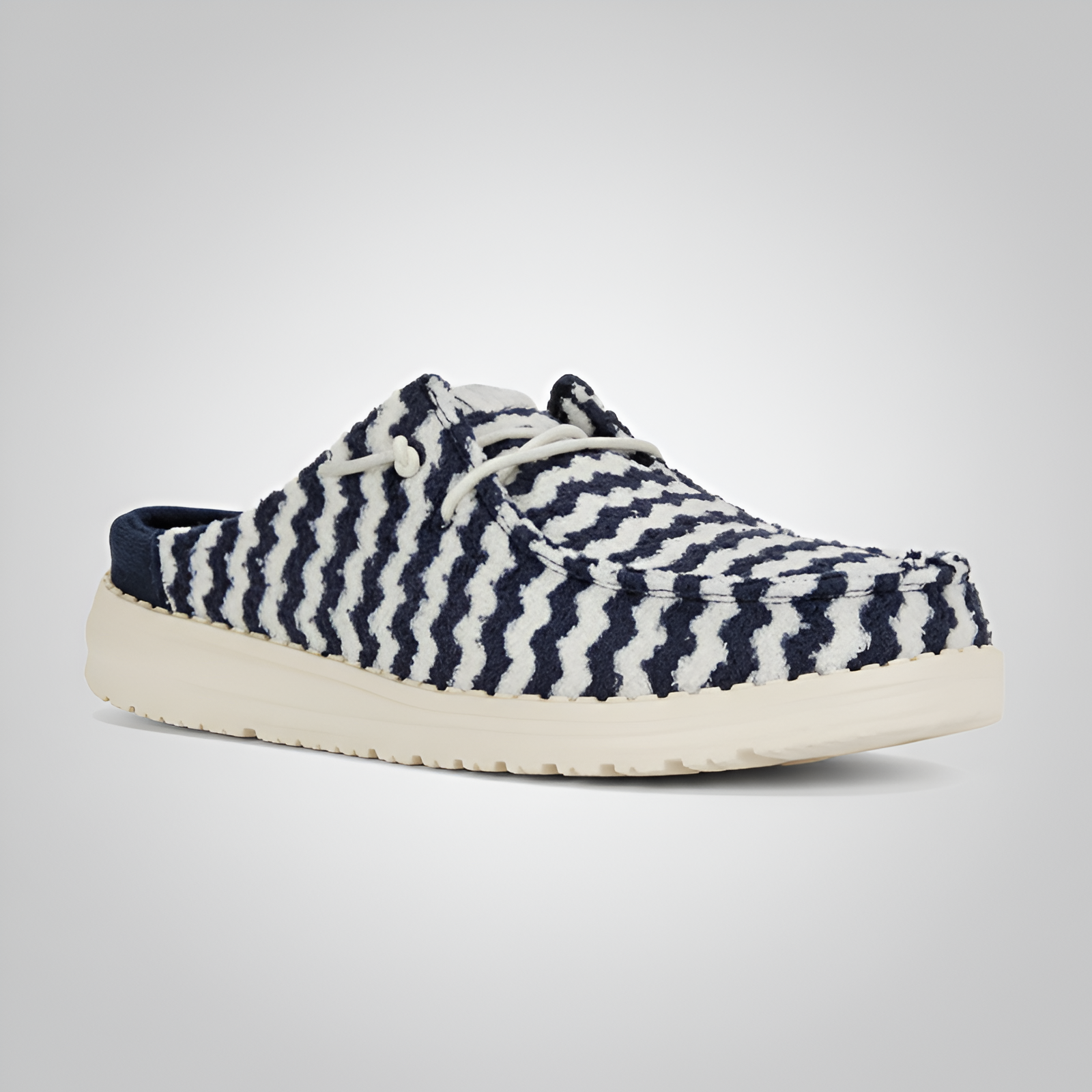 Stripe Design Casual Slip On Shoes