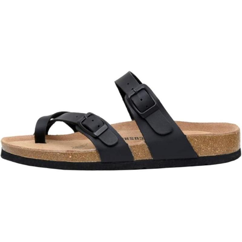 Women Comfort Sandals With Double Buckle - The Boston Boots