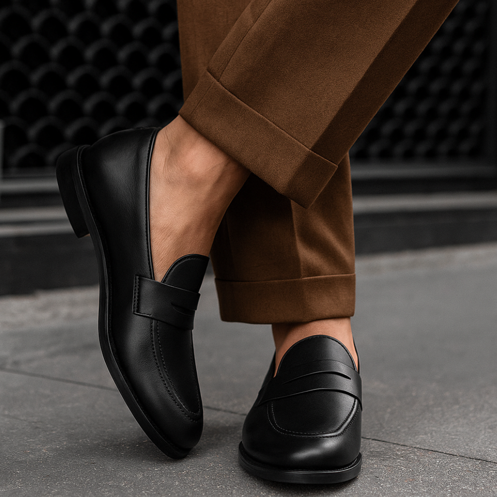 Full Grain Leather Loafers-The Boston Boots