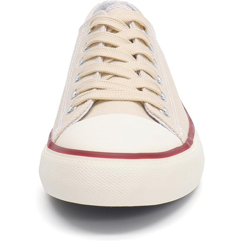Mono Canvas Sneakers With Lace Up Detail - The Boston Boots