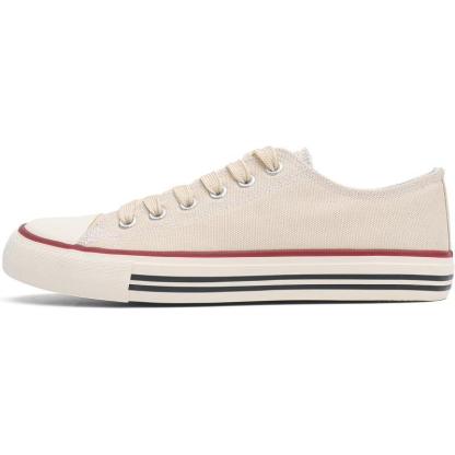 Mono Canvas Sneakers With Lace Up Detail - The Boston Boots