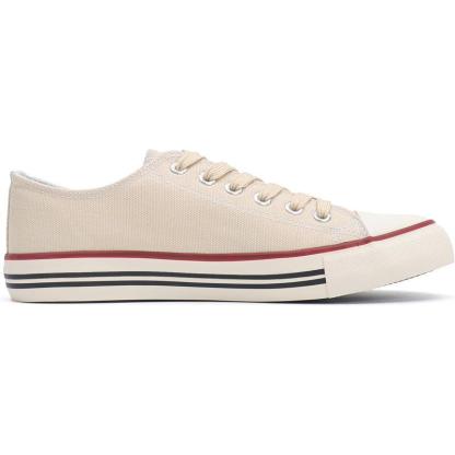 Mono Canvas Sneakers With Lace Up Detail - The Boston Boots