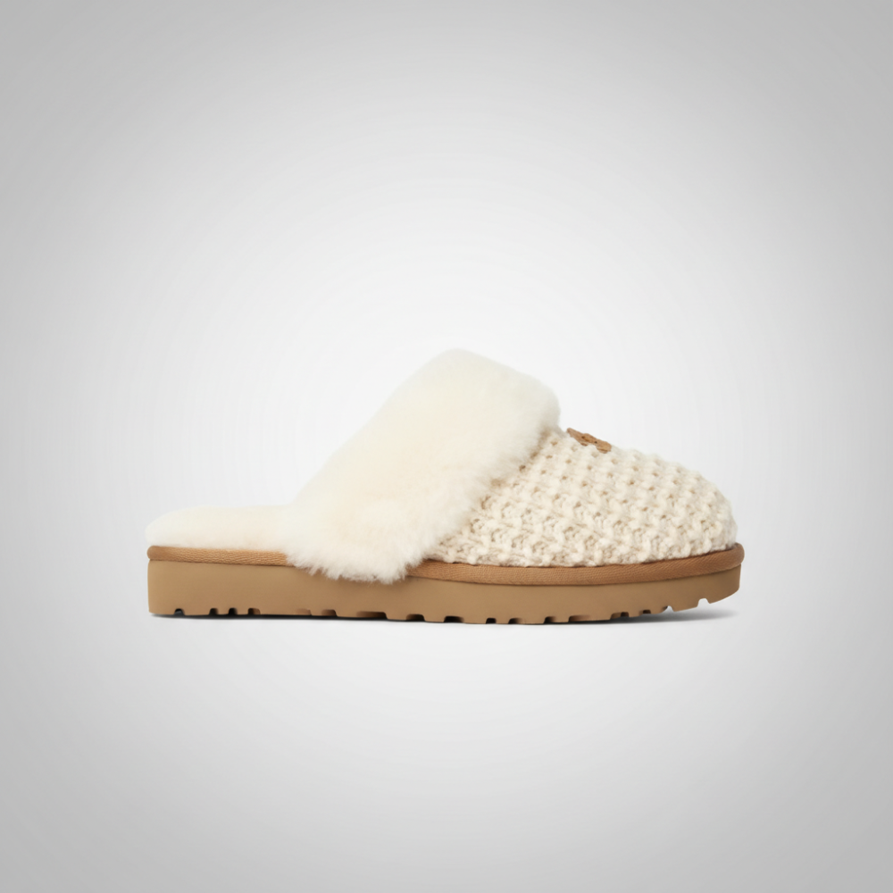 Cozy Slipper Knit Sheepskin Lined Slipper