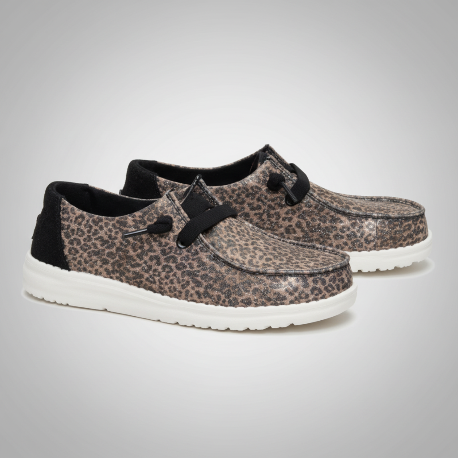 Sparkle Animal Cow Print Slip On Casual Shoes For Women