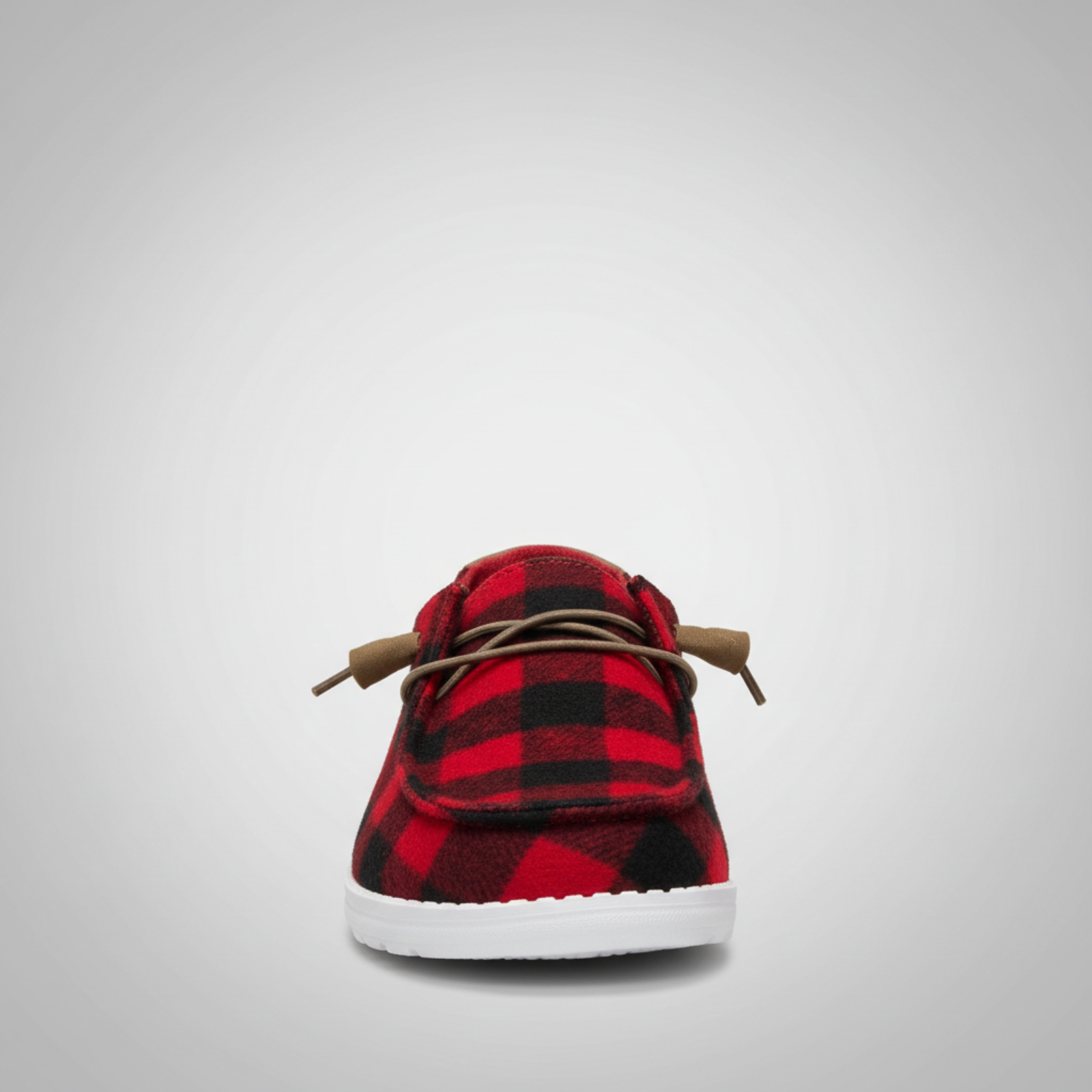 Buffalo Plaid Slip On Casual Comfort Shoes For Women