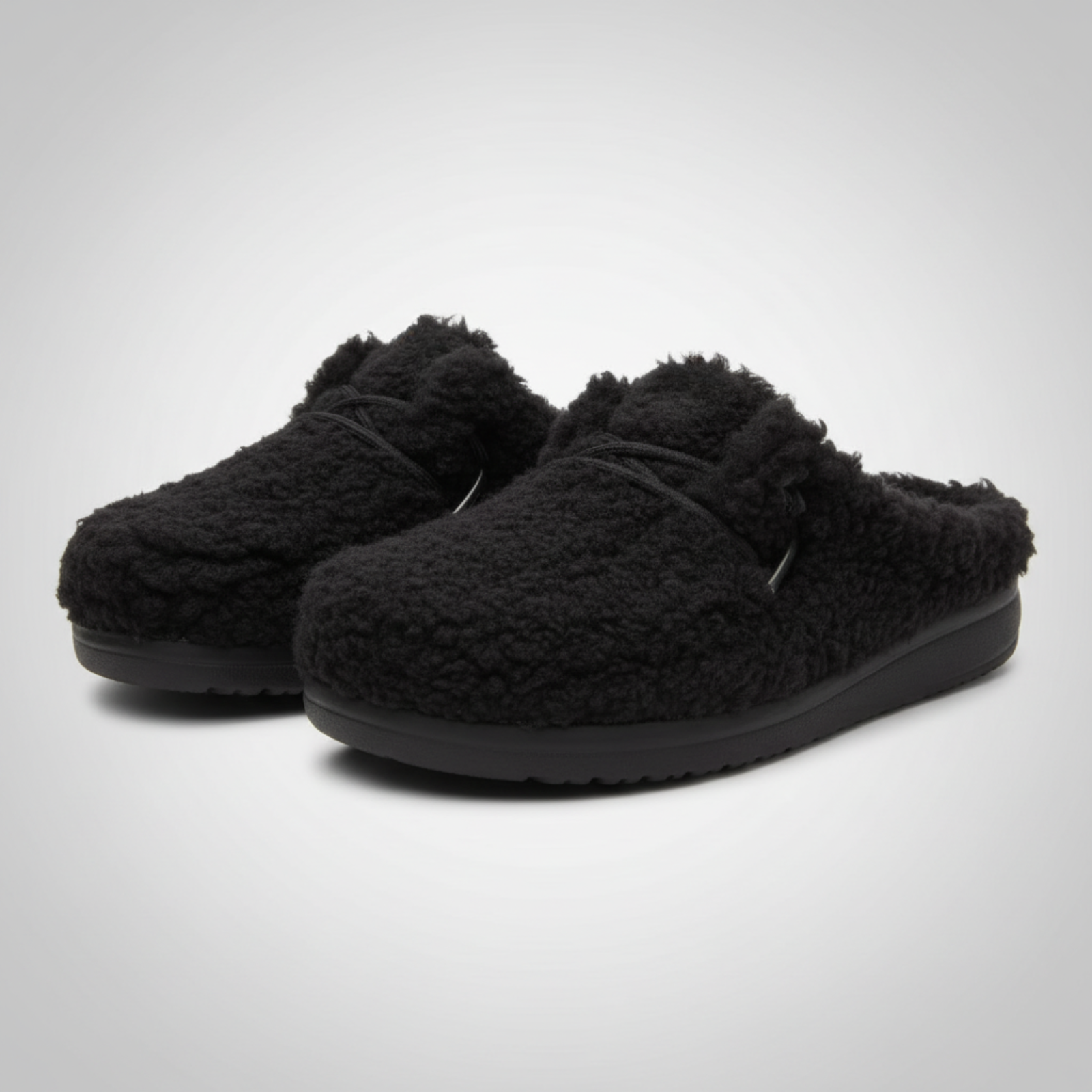 Youth Sherpa Fleece Slip On Slippers For Women