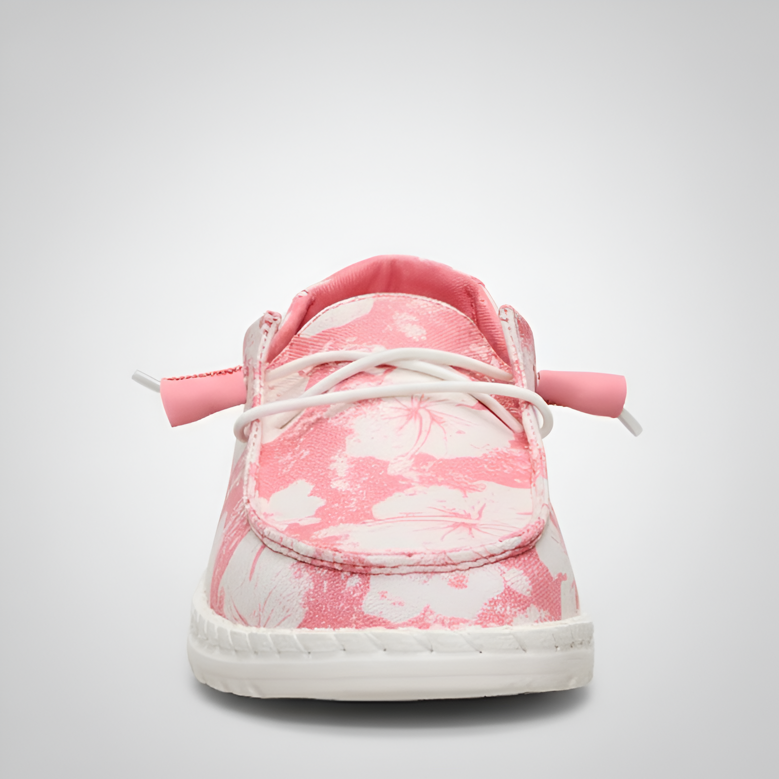 Hawaiian Floral Lace Up Walking Shoes For Women