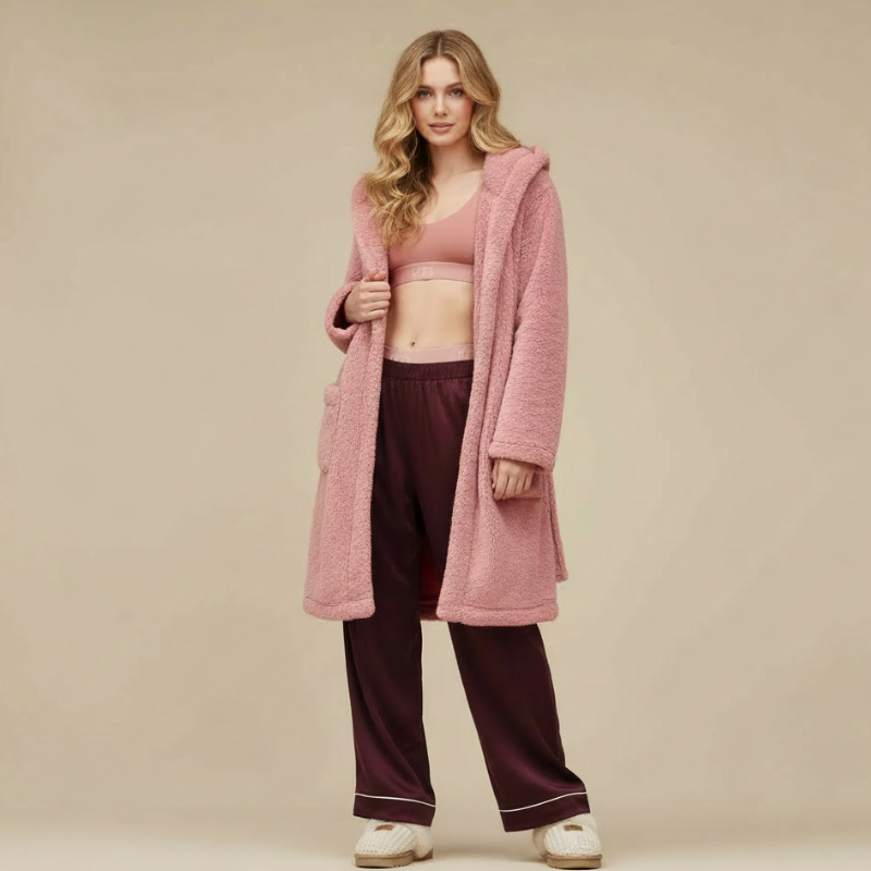 Cozy Slipper Knit Sheepskin Lined Slipper