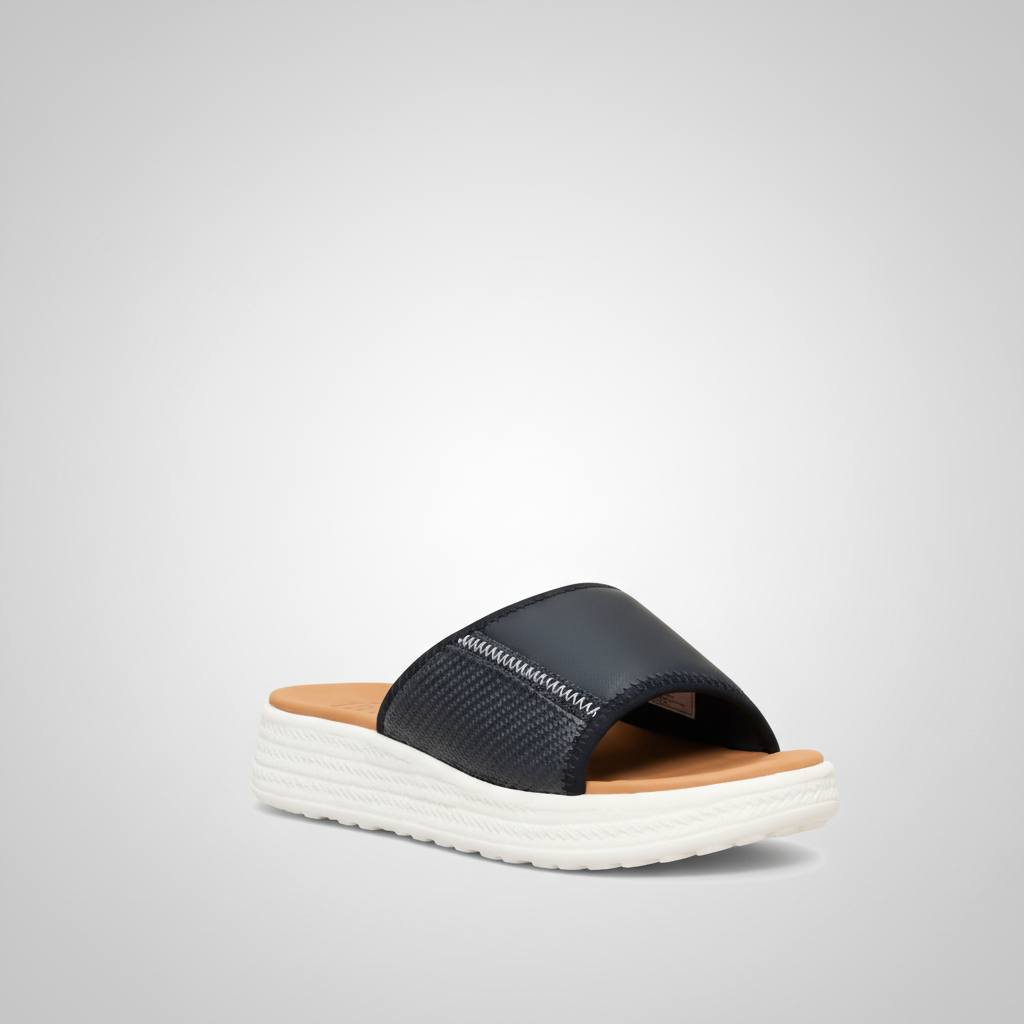Casual Woven Strap Platform Slides For Women