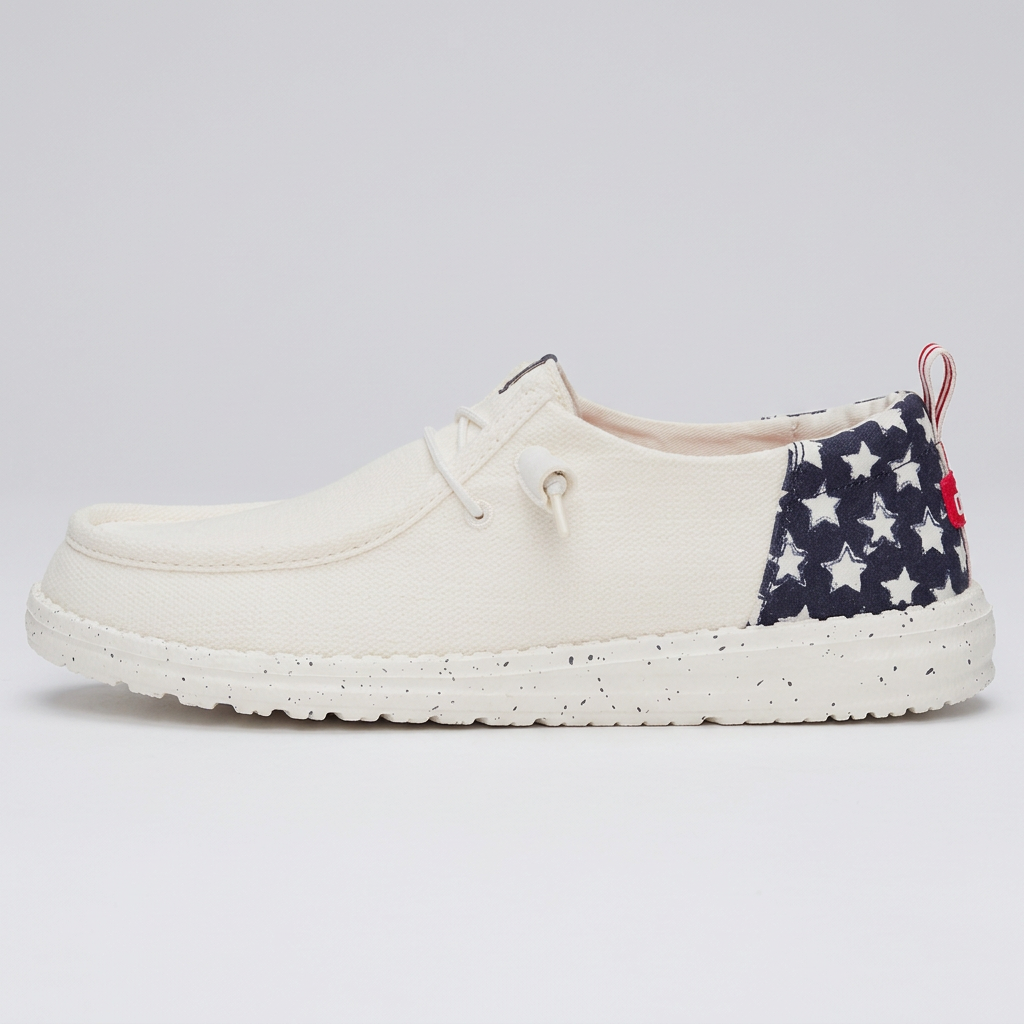 White / Navy Blazer - Side Profile