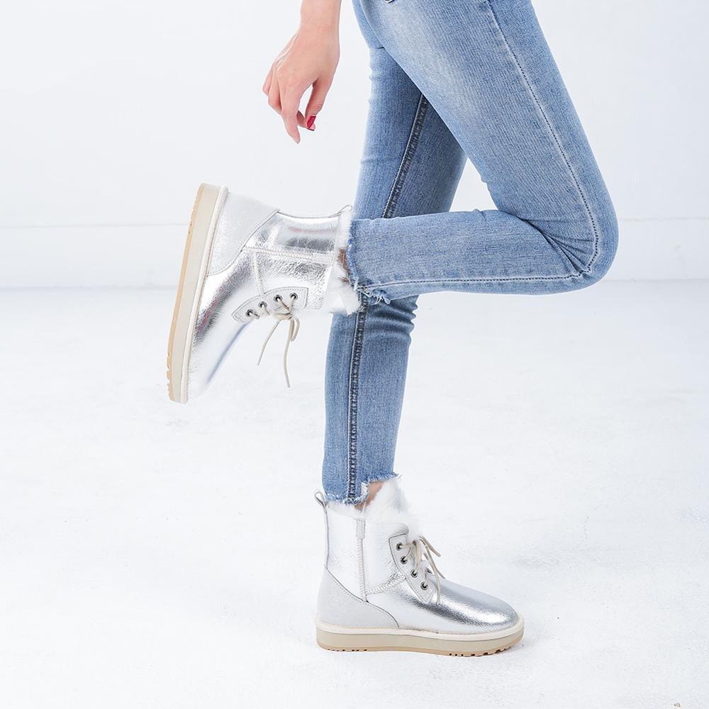 Short Ankle Casual Winter Snow Boots - The Boston Boots