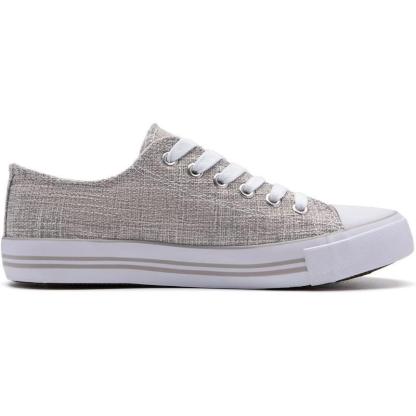 Mono Canvas Sneakers With Lace Up Detail - The Boston Boots