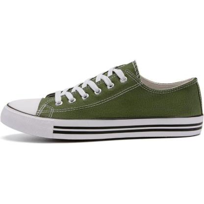 Solid Color Canvas Lace Up Shoes For Men - The Boston Boots