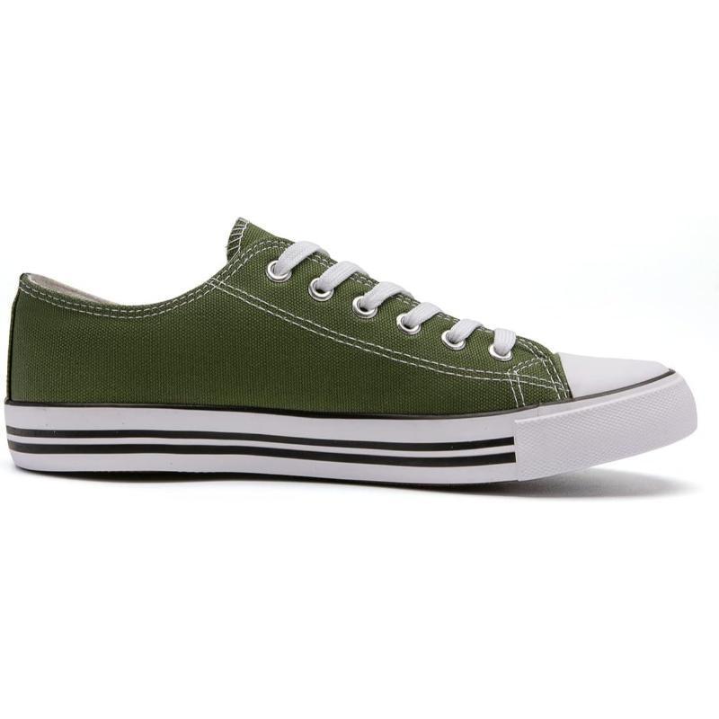 Solid Color Canvas Lace Up Shoes For Men - The Boston Boots