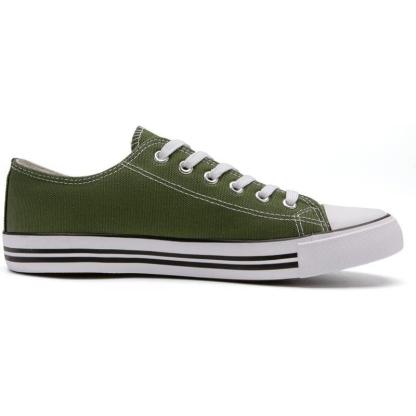 Solid Color Canvas Lace Up Shoes For Men - The Boston Boots