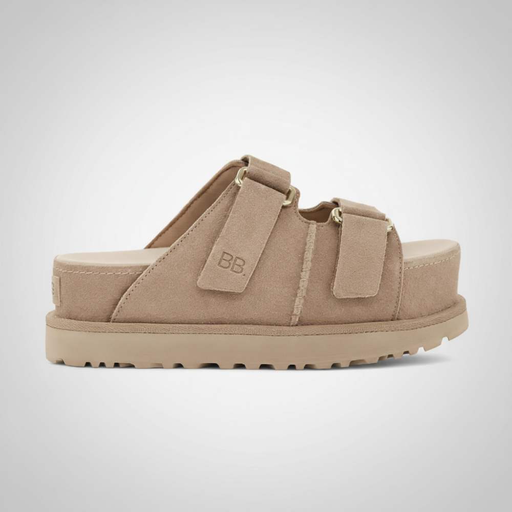 Goldenstar Platform Slide Sandals