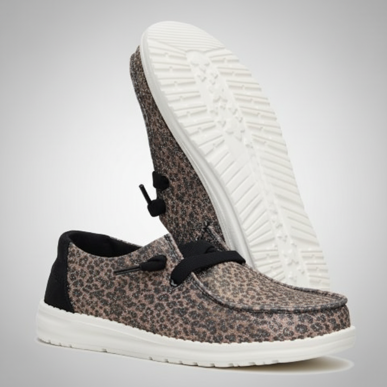 Sparkle Animal Cow Print Slip On Casual Shoes For Women