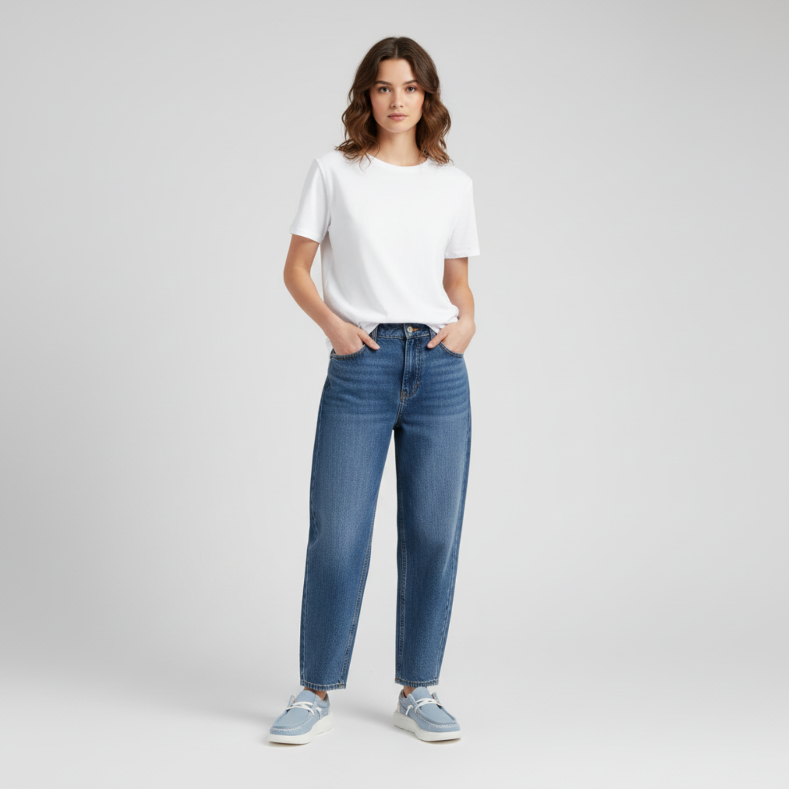 Denim Comfort Slip On Casual Shoes For Women