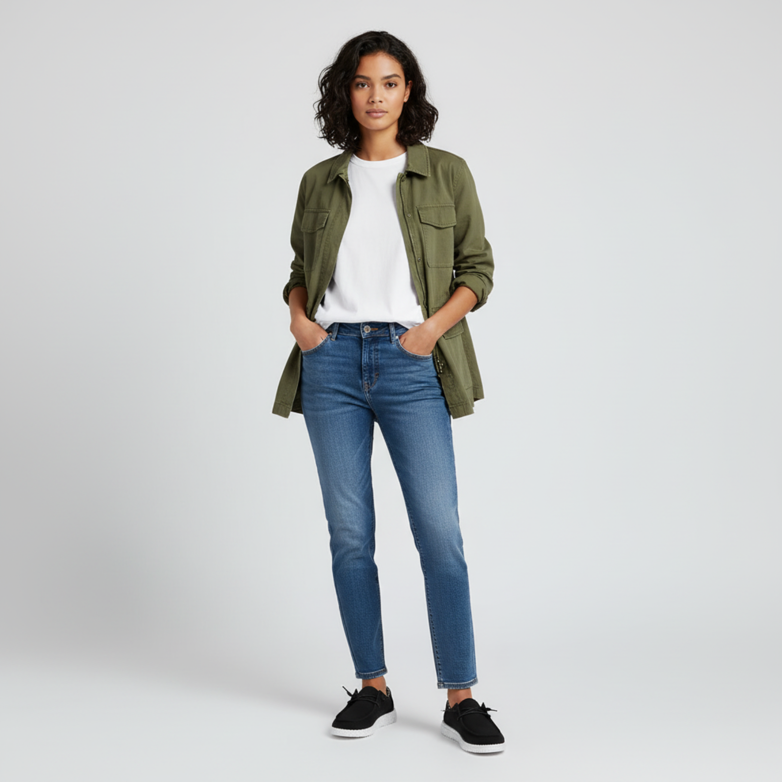 Basic Wide Fit Slip On Casual Shoes For Women