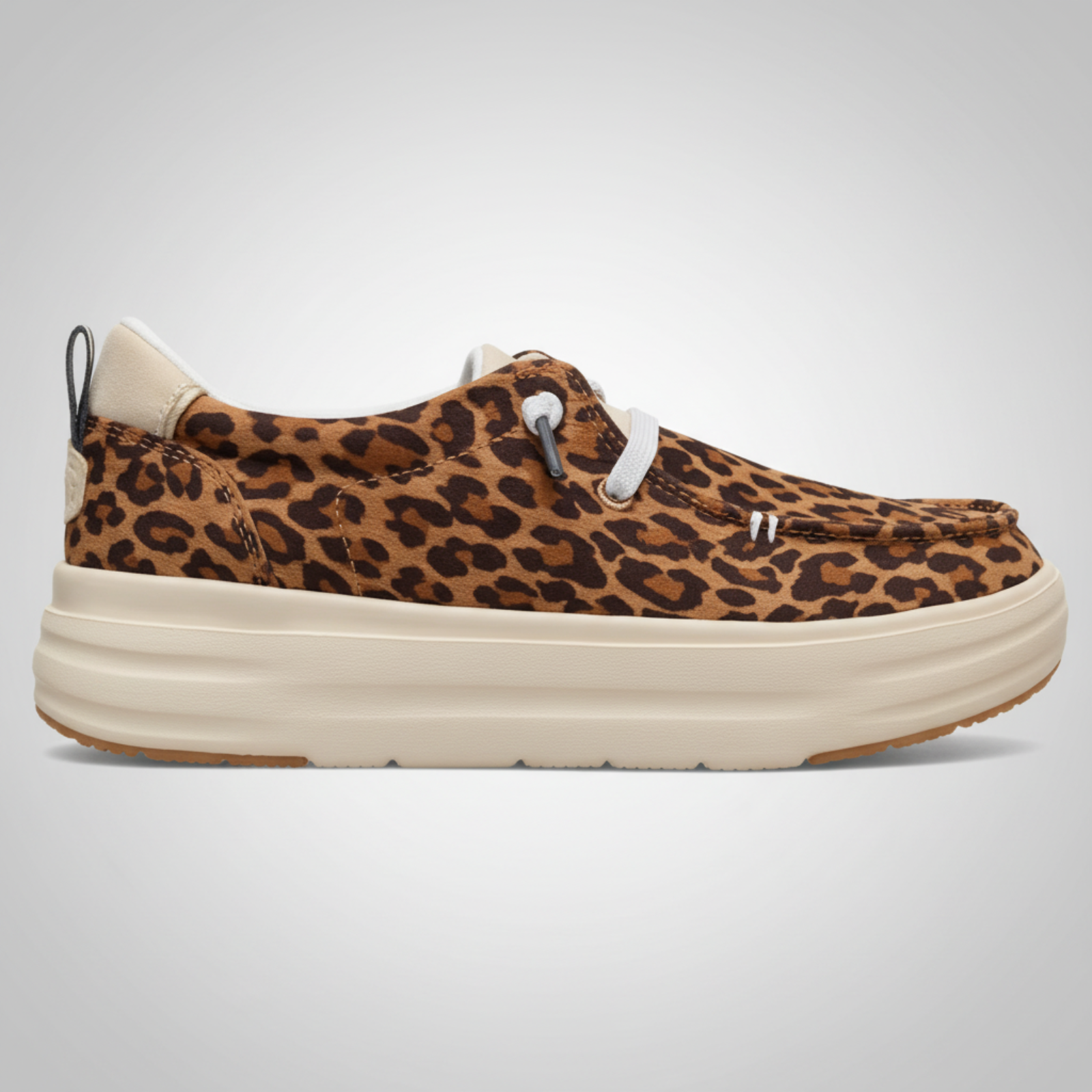 Animal Print Platform Slip On Casual Shoes For Women