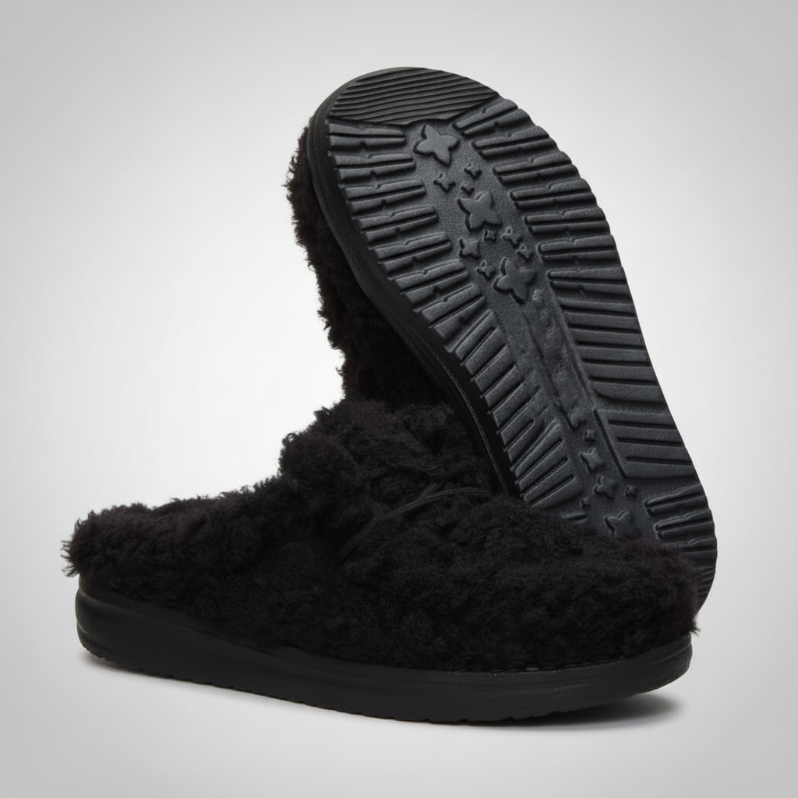 Youth Sherpa Fleece Slip On Slippers For Women