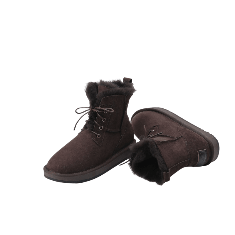 Short Fur Winter Boots-The Boston Boots