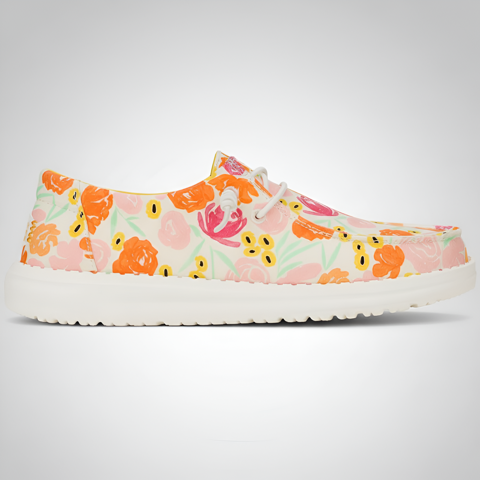 Watercolor Floral Slip On Comfort Shoes For Women