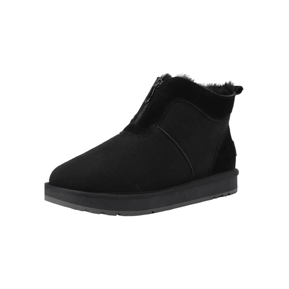 Waterproof Short Ankle Snow Boots With Zipper - The Boston Boots