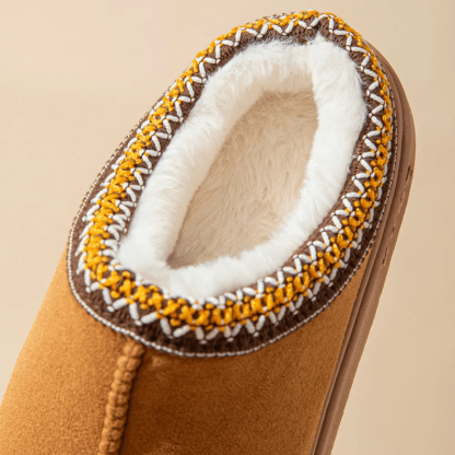Cozy Faux Fur Lined Winter Slippers - The Boston Boots