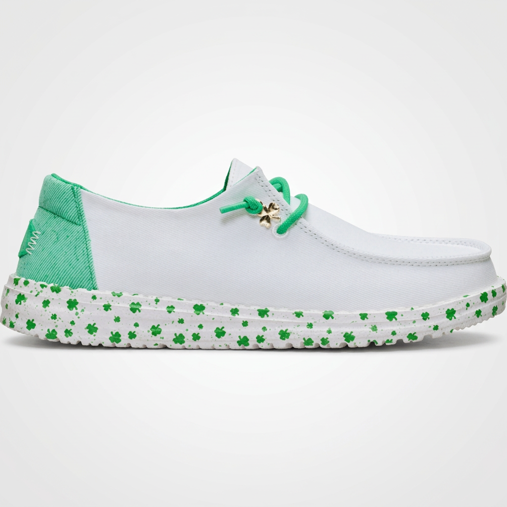 White / Green - Side Profile