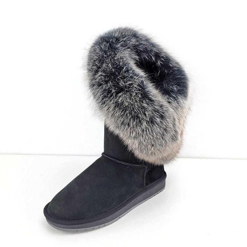 Fur Trimmed Winter Boots-The Boston Boots