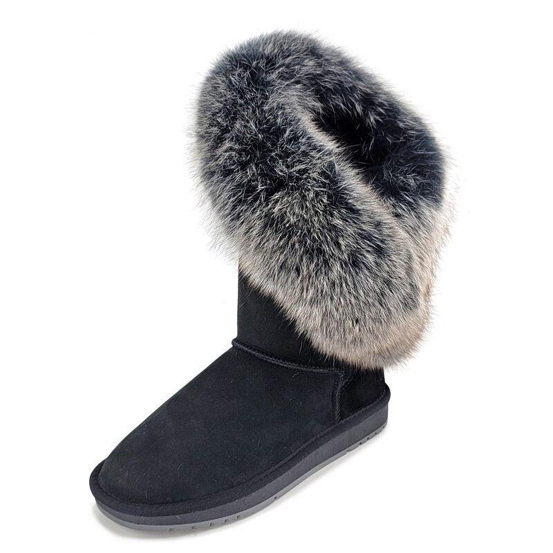 Knee High Fashion Winter Snow Boots - The Boston Boots