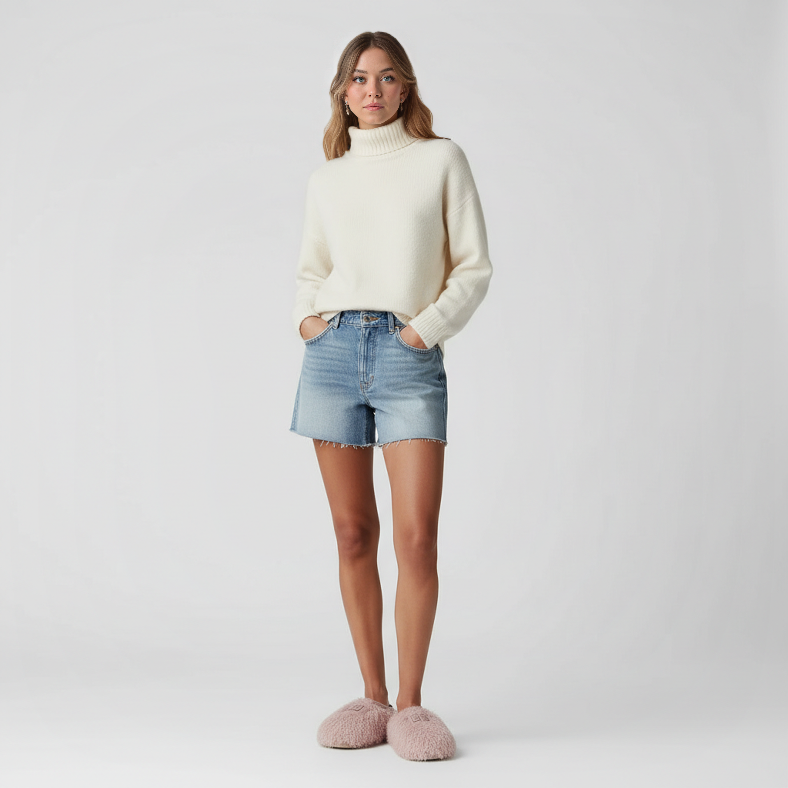 Tazz Fluff Momma Platform Sheepskin Slipper